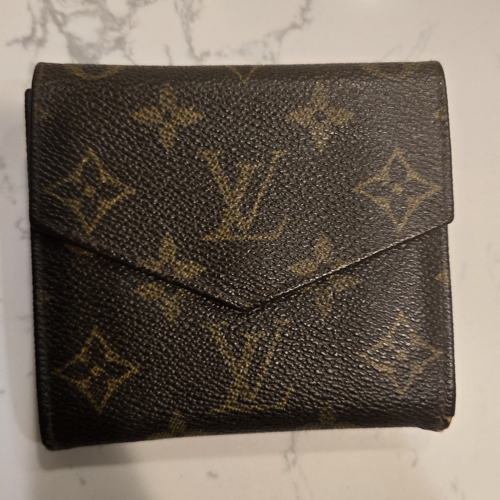 Louis Vuitton Monogram Wallet in Brown and Gold